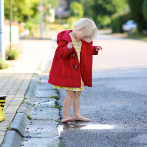 duffle coat rouge enfant