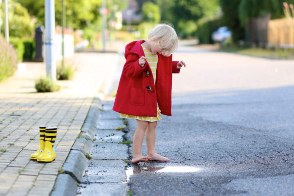 duffle coat rouge enfant